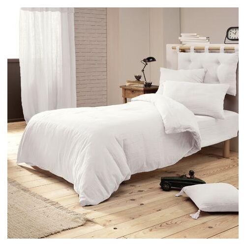 product_image_name-MAISON GOOD AND WELL-غطاء لحاف لفرد واحد + 1 غطاء وسادة 160/220 سم أبيض-2