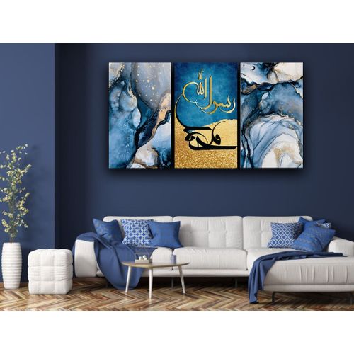 Generic 130 /70 cm Tableau décoratif mural 3 pièces avec cadres