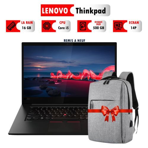 Lenovo Thinkpad Core i5 14P RAM 16GB 500GB Stockage Clavier