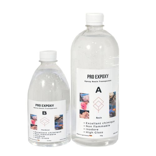 Epoxy PRO CRISTAL EPOXY RESIN A et B -1,5 kg- à prix pas cher