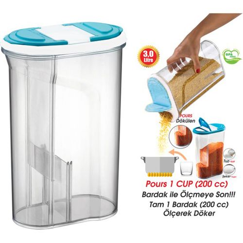 Pot scellé en plastique transparent, boîte de rangement de cuisine