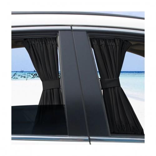 Acheter 2 pièces/ensemble rideaux de voiture diviseur confidentialité  pare-soleil fenêtre couvertures magnétiques voyageur pare-soleil pare-brise  côté avant arrière facile amovible