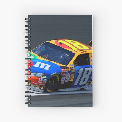 product_image_name-Generic-Kyle Busch racing his Nascar racecar  Spiral Notebook Bloc note-1
