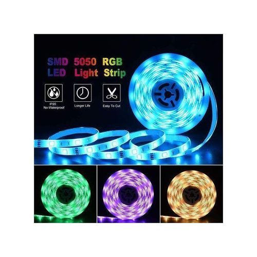 product_image_name-Generic-Led Strip Ruban LED Etanche 5M RGB Multicolor AVEC Télécommande sans fil-1