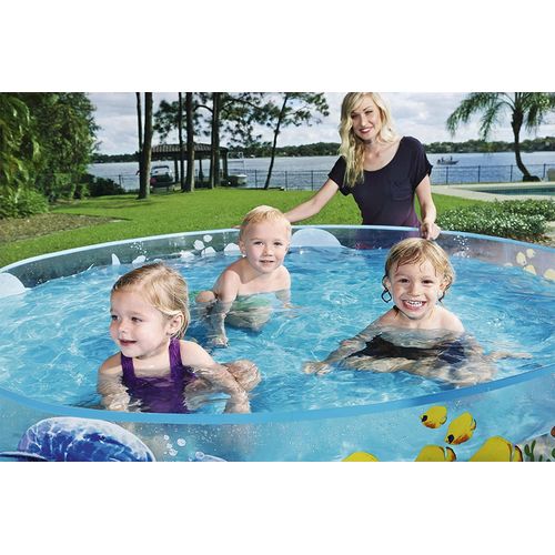 Bestway Piscine pour enfants Piscine pataugeoire ronde Fill'n'Fun Odissey  amusante à prix pas cher