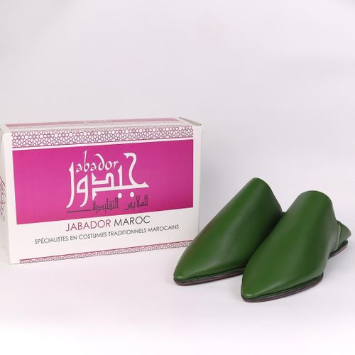 product_image_name-Jabador Maroc-بلغة راقية 100/100جلد رجال - اخضر زيتوني-8