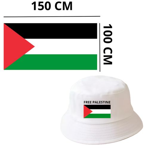 product_image_name-Generic-Pack chapeau bob et drapeau Palestine ,  150 cm x 100 cm-1