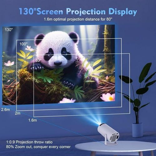 Generic Mini Projecteur Intelligent Android HY300 Ultra HD - image 4