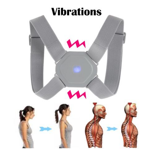 Generic Correcteur de Posture Intelligent pour le dos ceinture de soutien pour les epaules rappel de Vibration ajustable a prix pas cher Jumia Maroc