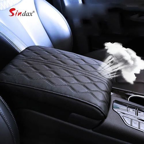 product_image_name-Generic-Tapis d'accoudoir Central de voiture en cuir PU de 5cm-مسند ذراع السيارة وسادة وحدة التحكم المركزية غطاء الرأس طبقة جلد البقر مركز مسند الذراع صندوق وسادة-5