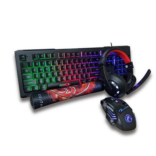 Pack Gamer 3en1 (Clavier/Souris/Tapis) Gamdias Hermes E4 RGB