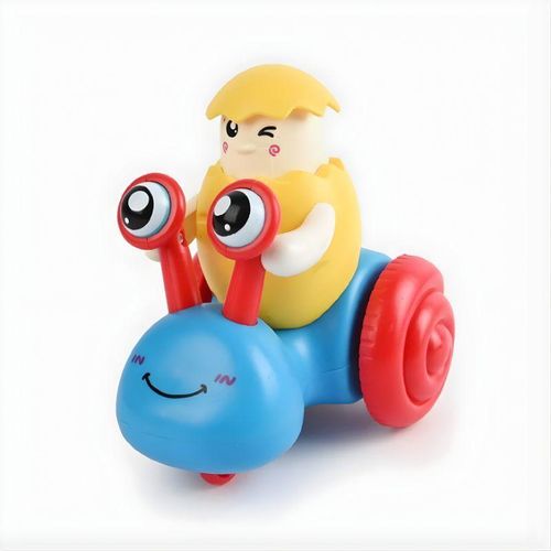 product_image_name-Generic-لعبة أطفال حلزون بعجلات تعمل بالاحتكاك مع شخصية بيضة كرتونية – سيارة حيوان بنظام اضغط وانطلق لتنمية الحواس والمهارات الحركية-1