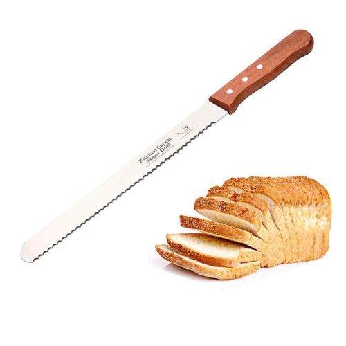 Generic Couteau à pain en acier inoxydable/ Scie à gâteau /Outil de  tranchage de gâteaux, cuisson de Toast / couteau à dent grossière et Fine à  prix pas cher