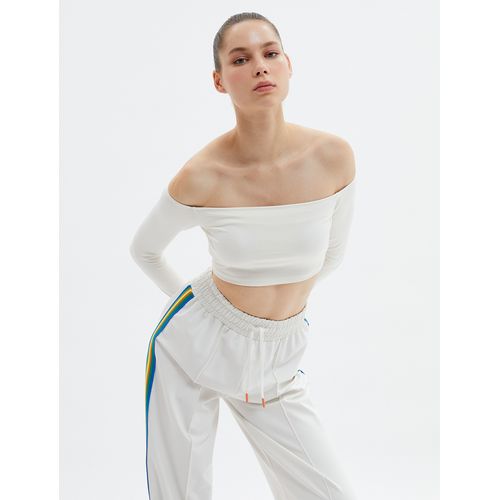 product_image_name-Koton-T-shirt Femme - Blanc Ecru-3