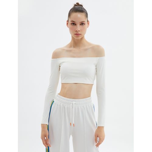 product_image_name-Koton-T-shirt Femme - Blanc Ecru-4