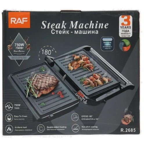 product_image_name-Generic-RAF Grill électrique, panineuse électrique, machine à panini 750W ouverture 180°-1