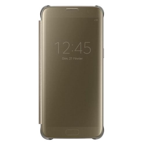 Samsung ايدج - ذهبي S7غطاء شفاف لهاف سامسونج جالكسي