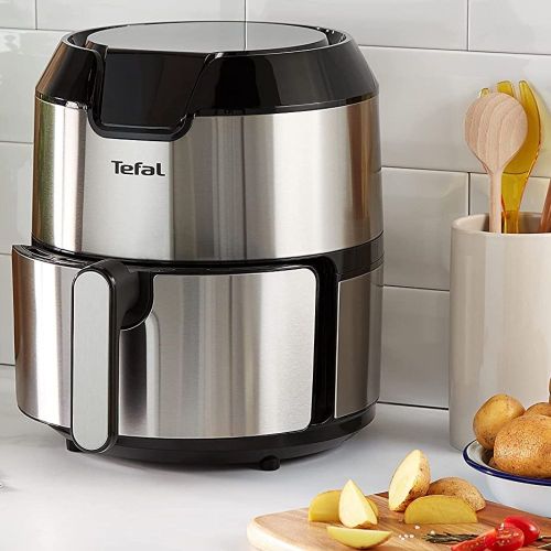 Tefal EY401D Friteuse À Air Chaud Friteuse Tactile Grande Capacité 4.2  Litres Air Fryer Sans Huile 1500W à prix pas cher