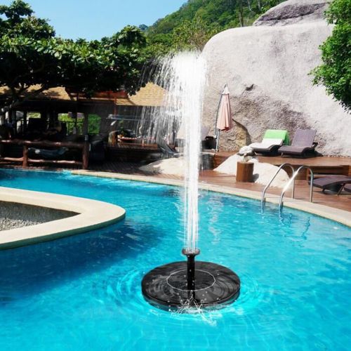 product_image_name-Generic-Fontaine à eau solaire , mini pompe flottante portable pour bain d'oiseaux et décoration de jardin-4