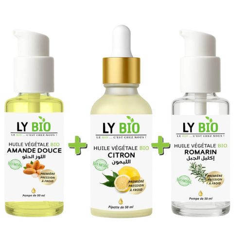 product_image_name-LY BIO-PACK HUILE AMANDE DOUCE 50ml - POMPE + HUILE CITRON 50ML - PIPETTE + HUILE ROMARIN 50ml - POMPE-1