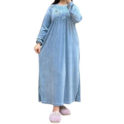 product_image_name-Generic-روب نسائي من المخمل الدافئ، راحة منزلية لفصل الشتاء، طراز عصري ومتميز-2