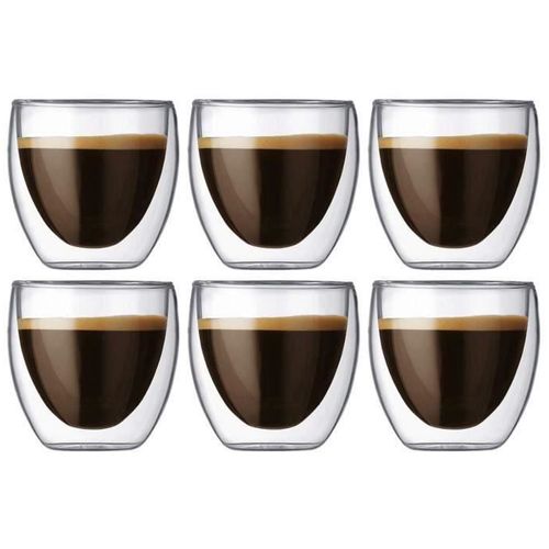 Generic 6 Tasses double paroi 80ml à prix pas cher