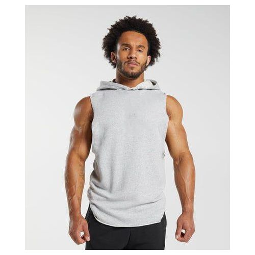 product_image_name-Generic-Débardeur à Capuche gris chiné  : Style Sport, Gym, Fitness-2