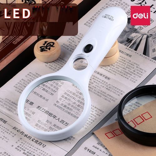 Deli Loupe Optique O 70mm Grossissement 2.5X 11X eclairage Led Pro Magnifier 9099 a prix pas cher Jumia Maroc