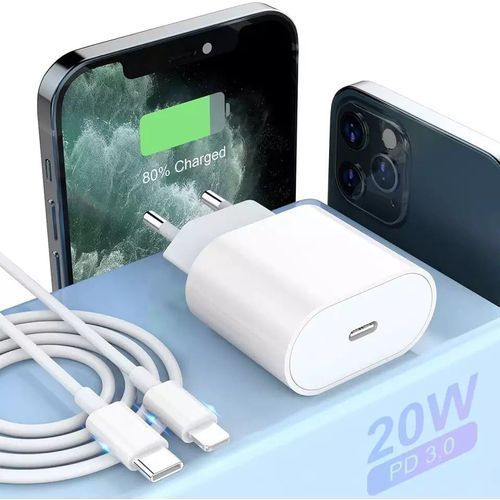 Chargeur iPhone Super Charge Rapide 20W PD Chargeur Maroc