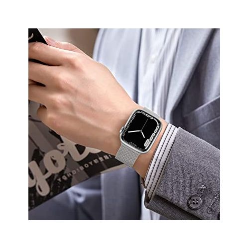 Generic bracelet pour apple watch Série 7 magnétique en acier