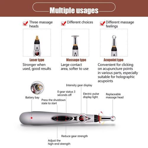 Stylo de massage d'acupuncture, ensemble d'outils de Maroc