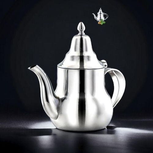 product_image_name-Generic-Théière Inox de couleur argenté & Volume 1400 ml - BERRAD marocaine moderne-2