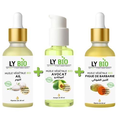 product_image_name-LY BIO-PACK HUILE AIL 50ML - PIPETTE + HUILE AVOCAT 50ml - POMPE + HUILE FIGUE DE BARBARIE 50ML - PIPETTE-1