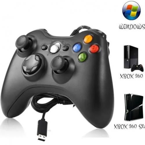 Manette De Jeu Filaire Usb Pour Xbox 360/ Slim, Contrôleur Pour Pc