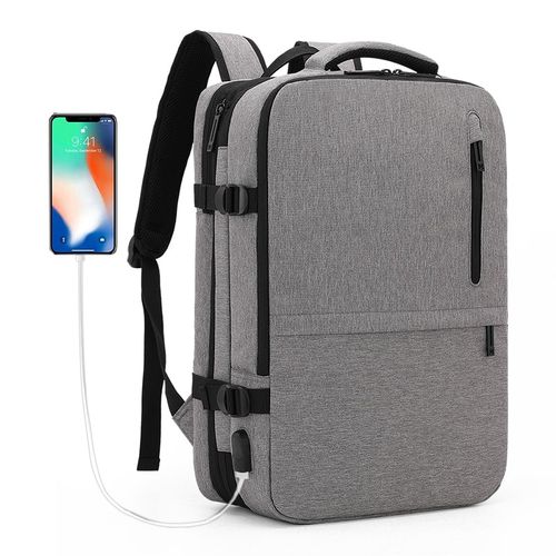 Generic Sac à dos anti-vol Ordinateur Portable 17 Pouces Sac Hommes Femmes  avec chargeur USB intégré - Noir à prix pas cher