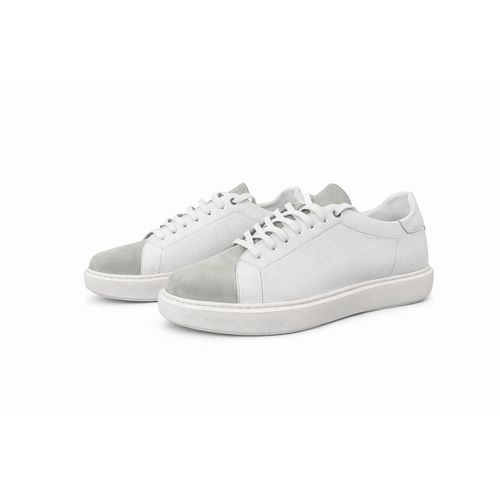 product_image_name-Generic-Baskets Homme en Cuir Blanc & Daim – Style Minimaliste Confort Premium-2