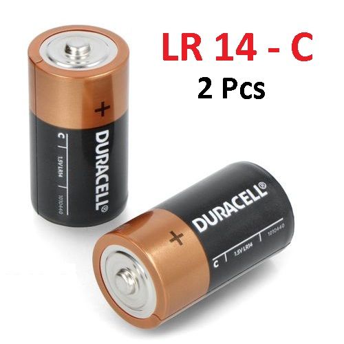 Duracell 2 Piles Alcaline 1.5v Type C Extra LIFE Alkaline LR14