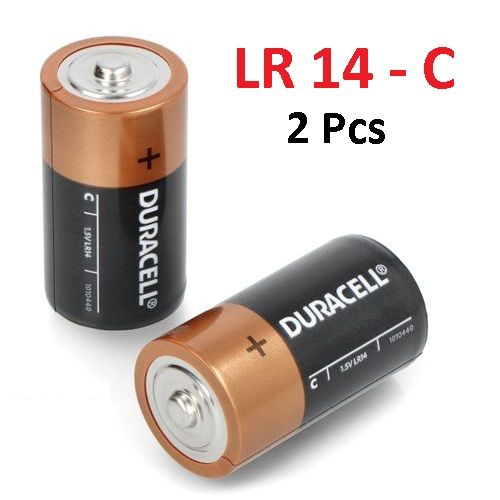 Duracell 2 Piles Alcaline 1.5v Type C Extra LIFE Alkaline LR14 MN1400  Blister 2 Batteries à prix pas cher