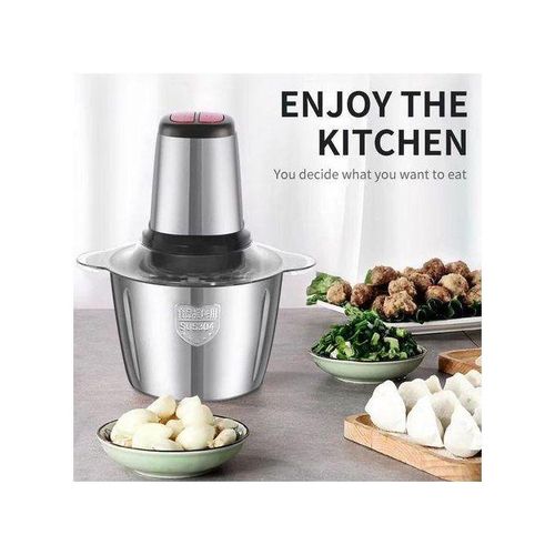 product_image_name-Generic-Hachoir électrique inox Broyeur de cuisine électrique avec 2 bols en verre et inox-5