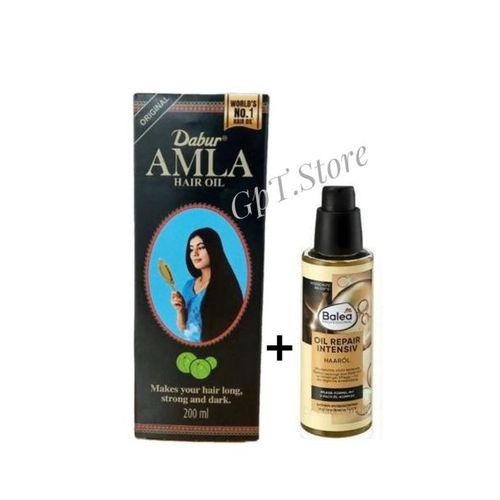 product_image_name-Dabur Amla-Original Hair Oil (200ml)+Balea Sérum capillaire réparatrice intensive (100ml)-1