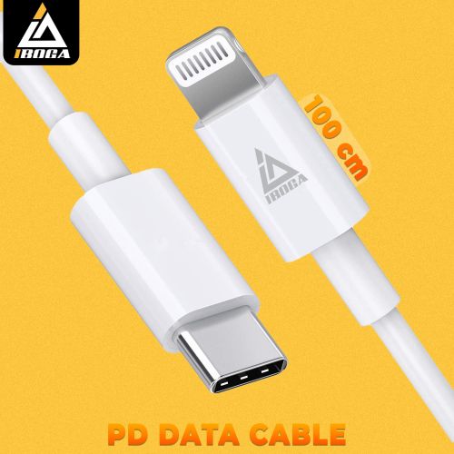 iboga Câble Lightning vers USB-C PD Cordon de charge certifié Apple MFi de  1 m pour iPhone et iPad à prix pas cher