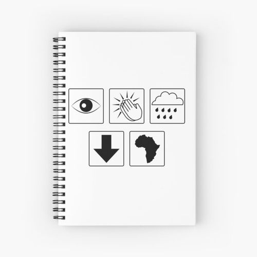 product_image_name-Generic-Bless the Rains (Down in Africa) in Black Spiral Notebook Bloc note-1