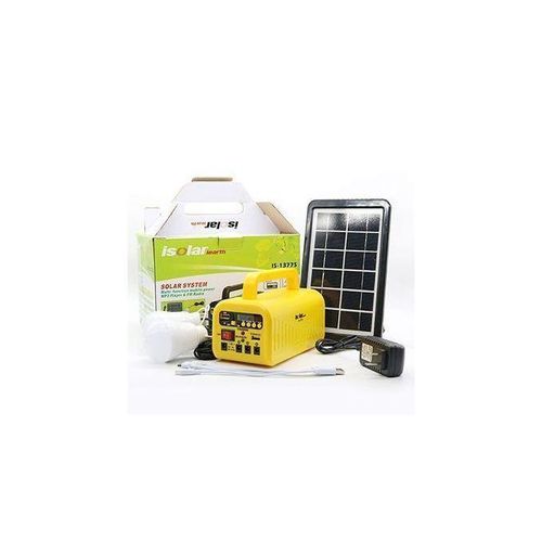 product_image_name-Generic-Isolar Kit d'eclairage Système d'énergie solaire radio FM mp3 et panneau solaire-3