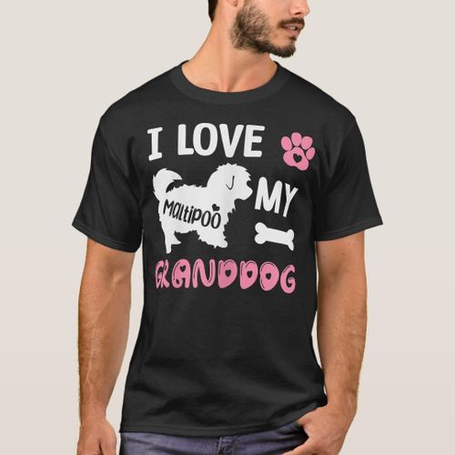 I love my grandma dog shirt online