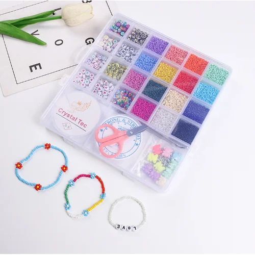 product_image_name-Generic-علبة خرز، طقم كامل لصناعة الأساور، عقيق، حروف متنوع-1