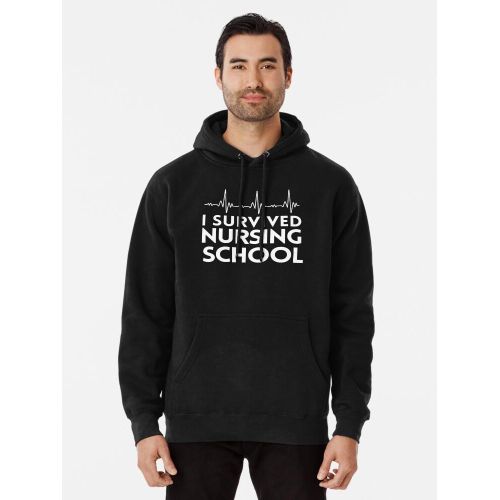product_image_name-Generic-J'ai survécu à l'école d'infirmières sweat a capuche-3
