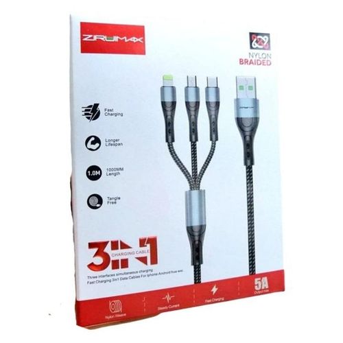 product_image_name-Generic-Câble De Données Turbo 3 En 1 Tressé-4