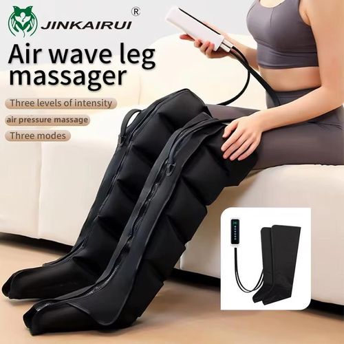 product_image_name-Generic-Masseur de jambes électrique à pression d'air, 3 Modes, 3 Vitesses, Massage 360°/3D, Système à double pression, Soins intelligents des jambes pour une relaxation complète avec télécommande.-1