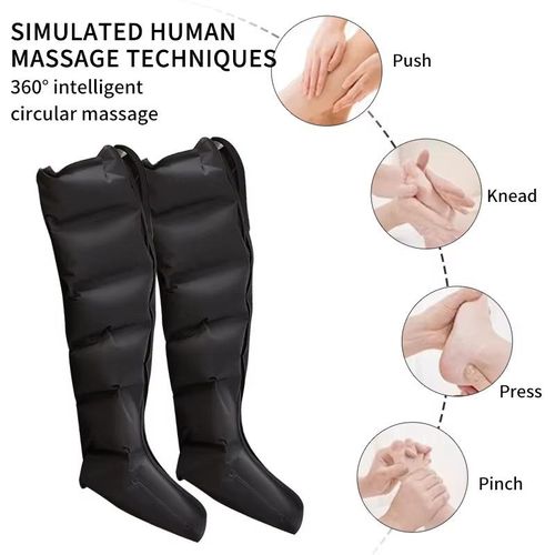 product_image_name-Generic-Masseur de jambes électrique à pression d'air, 3 Modes, 3 Vitesses, Massage 360°/3D, Système à double pression, Soins intelligents des jambes pour une relaxation complète avec télécommande.-2