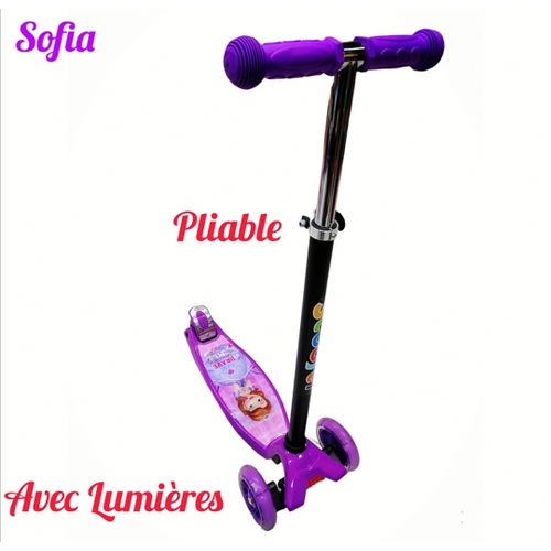 Generic Trottinette enfant 3 roue lumineuse et robuste, SOFIA 3 à 10 ans